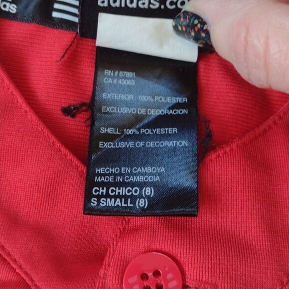 adidas MLB Philadelphia Phillies Red Short Sleeve Jersey Size Small - Picture 9 of 12